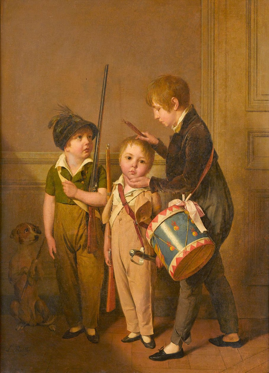 Louis-Léopold Boilly - Moi mali żołnierze autorstwa Louis Leopold Boilly