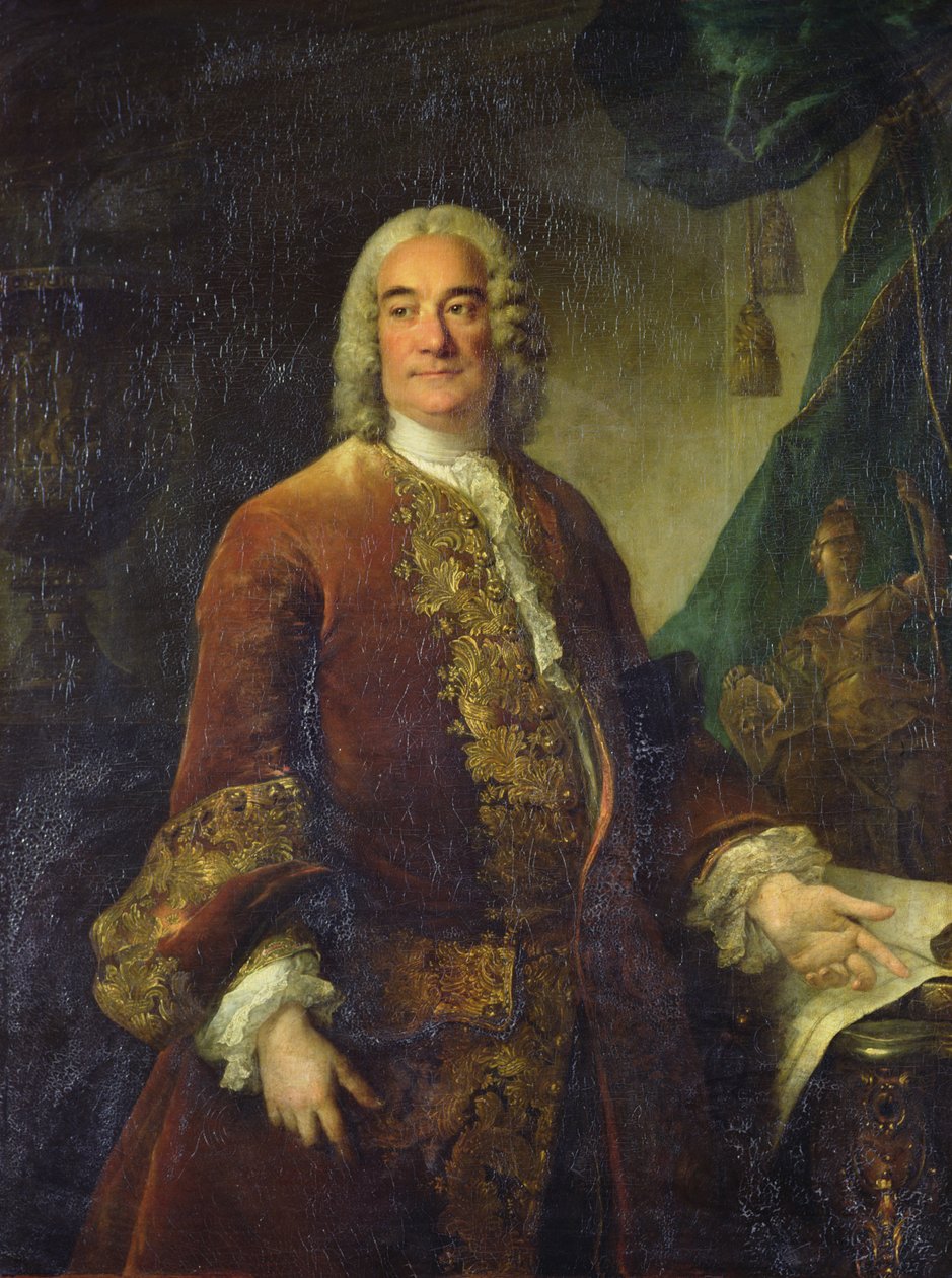 Charles-Francois-Paul Lenormant Tournehem (1684 - 1751), dyrektor budynków królewskich, ok. 1750 (olej na płótnie) autorstwa Louis Tocqué