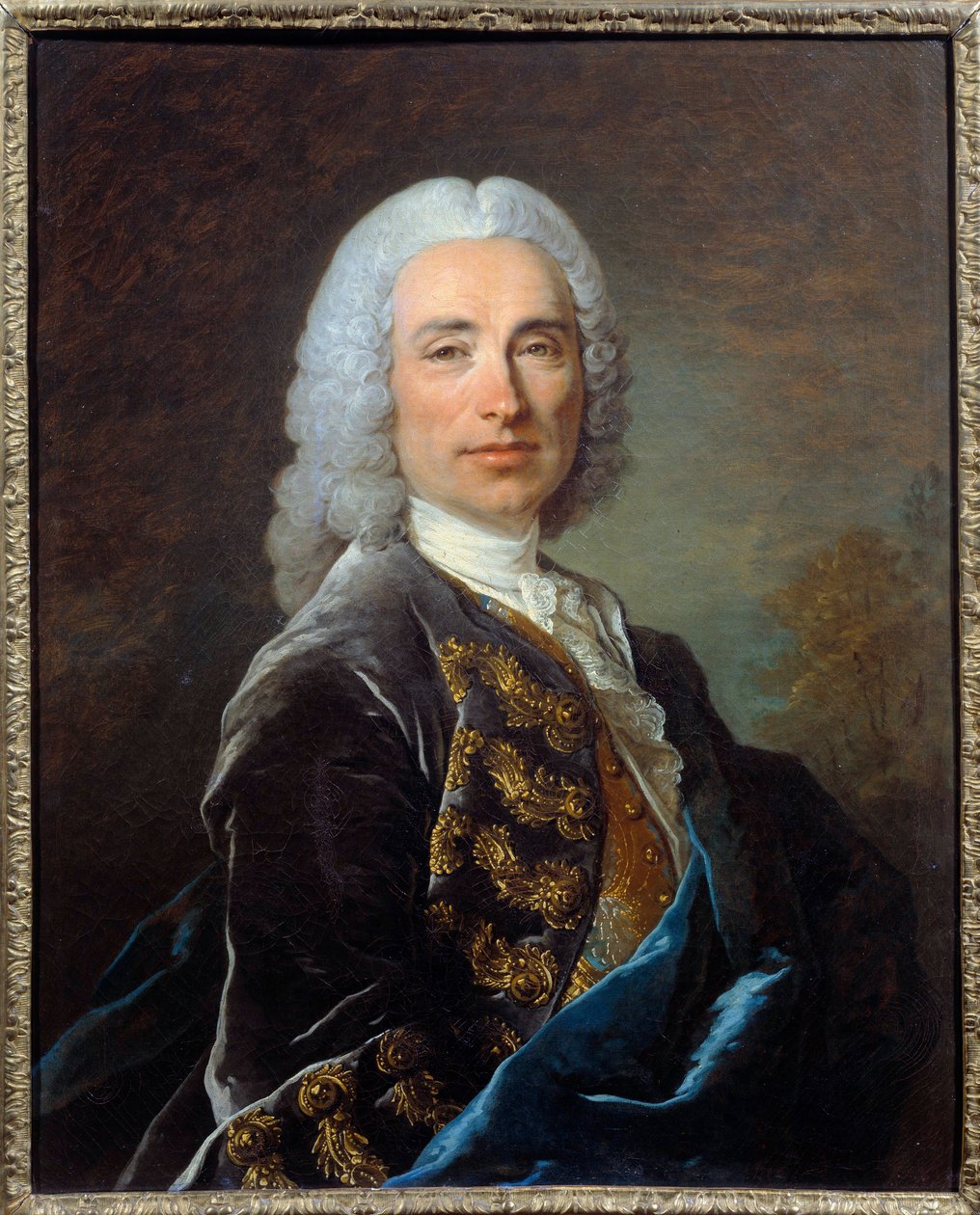 Portret markiza Nicolas de Luker Obraz Louisa Tocque (1696-1772) autorstwa Louis Tocqué