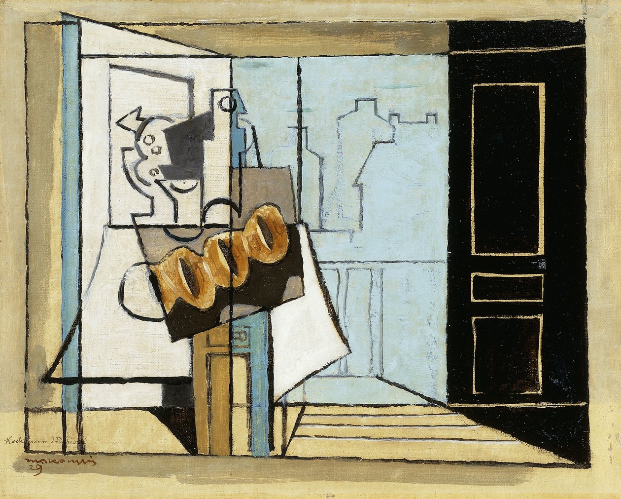 poniedziałek, otwarte okno; Poniedziałek, Otwarte Okno, 1929 autorstwa Louis Marcoussis