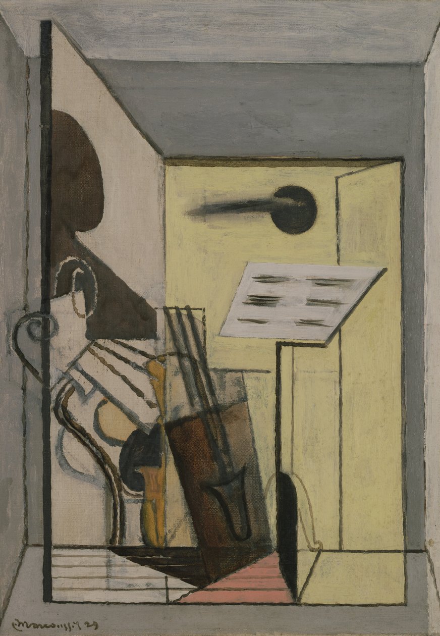 Karta partytury, 1929 autorstwa Louis Marcoussis