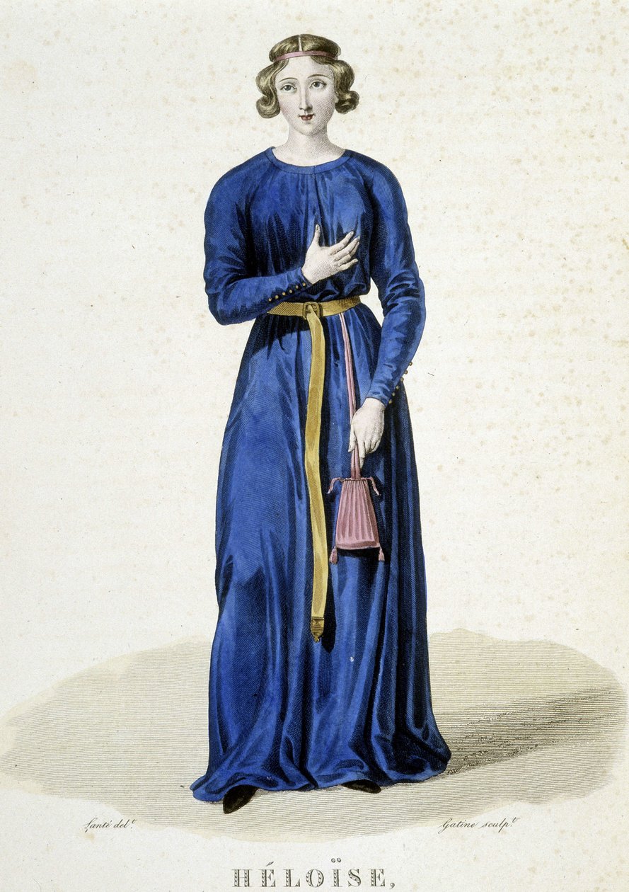 Héloise - w „”Francuskiej Galerii Znanych Kobiet”” autorstwa Louis Marie Lante