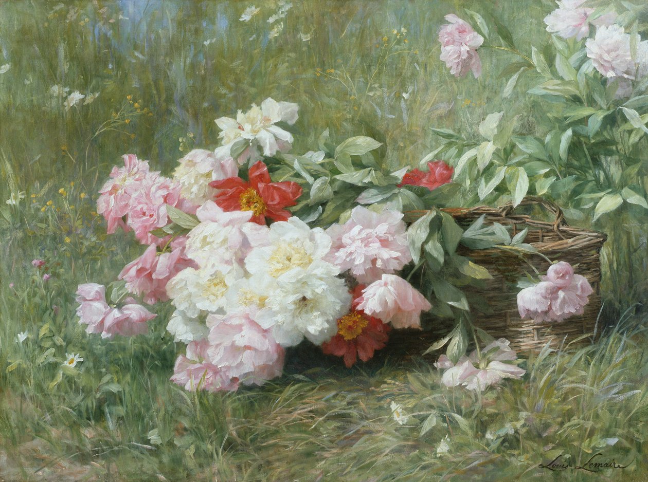 Świeżo ścięte kwiaty autorstwa Louis Marie Lemaire