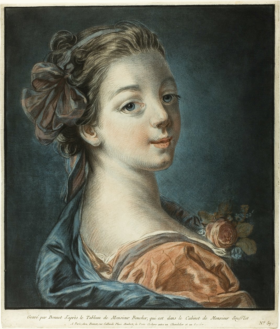 Popiersie kobiety autorstwa Louis Marin Bonnet