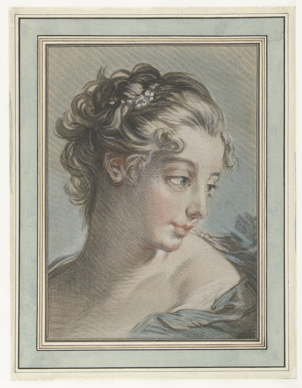 Popiersie młodej kobiety Tete de femme autorstwa Louis Marin Bonnet