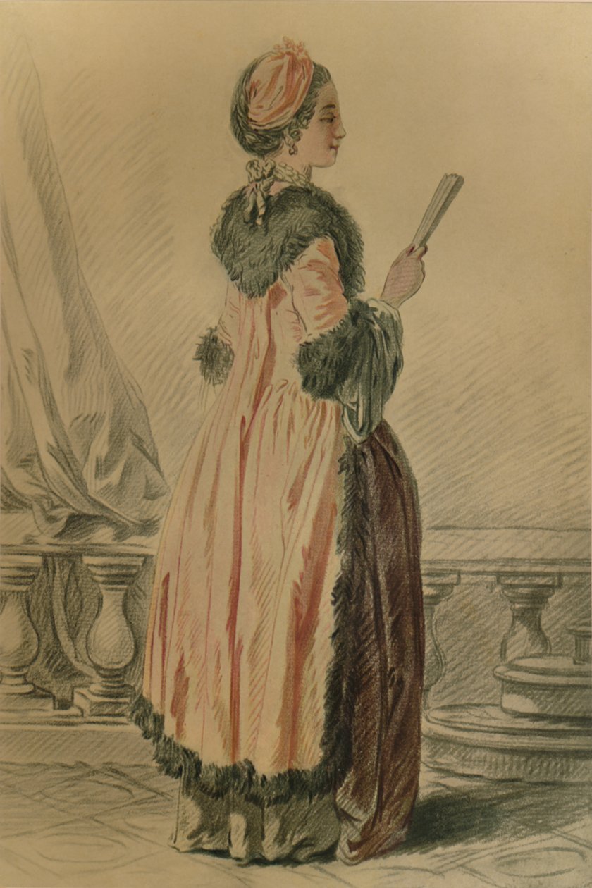 Rosyjska pokojówka, rosyjska pokojówka, c1765-1790, 1913 autorstwa Louis Marin Bonnet