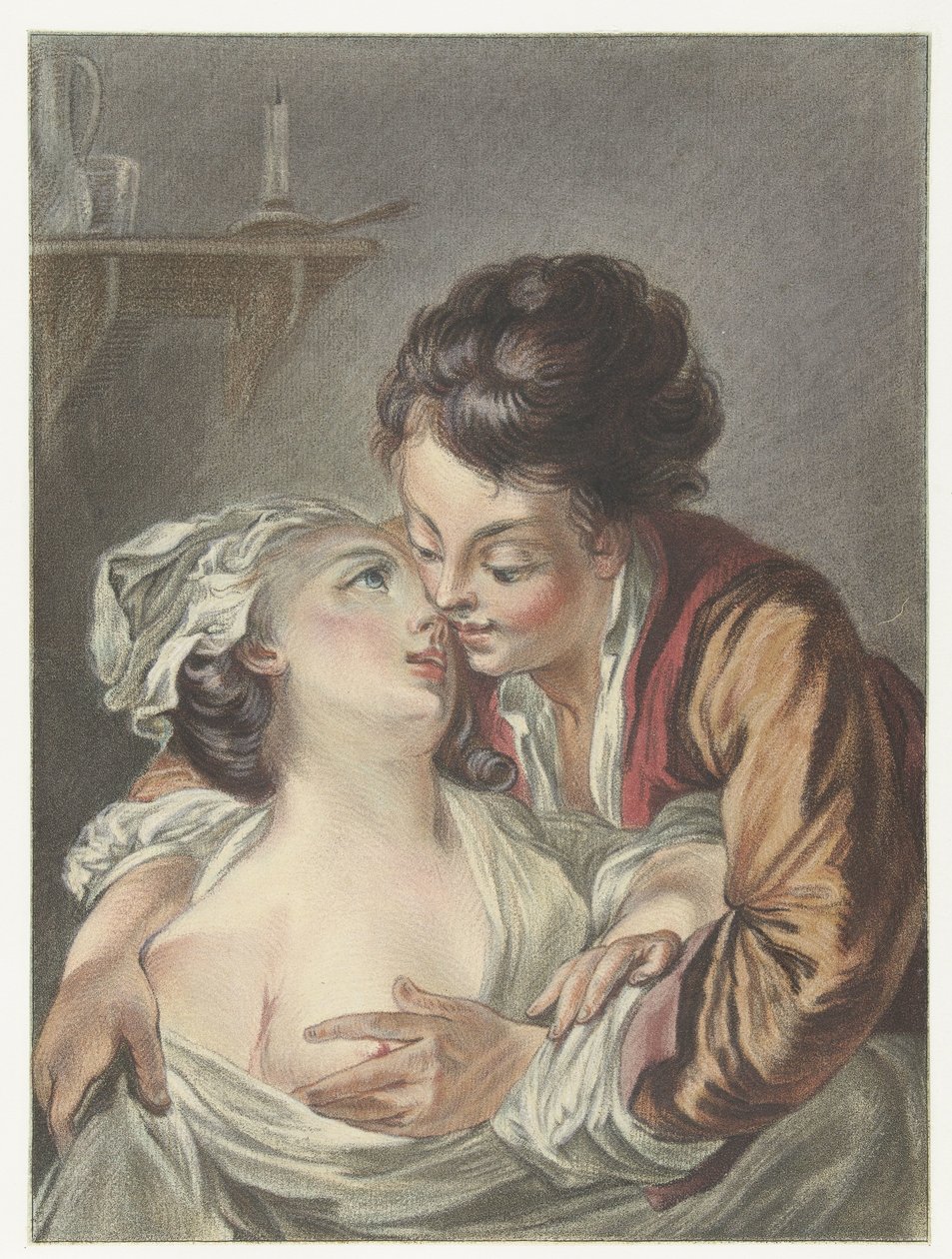 kochająca para Le Rendez-Vous autorstwa Louis Marin Bonnet