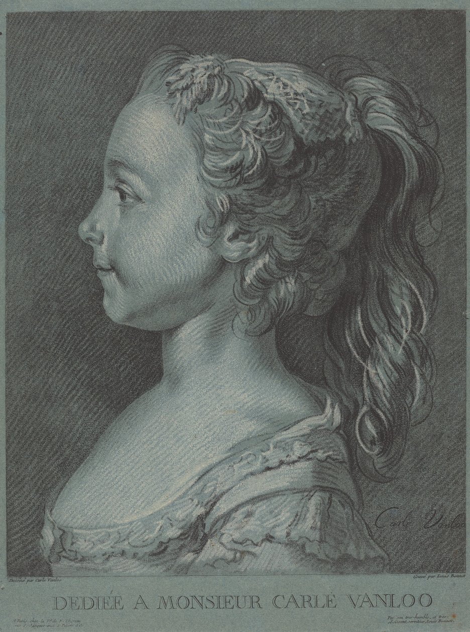 Marie-Rosalie Vanloo, ok. 1930 r. 1764. autorstwa Louis Marin Bonnet