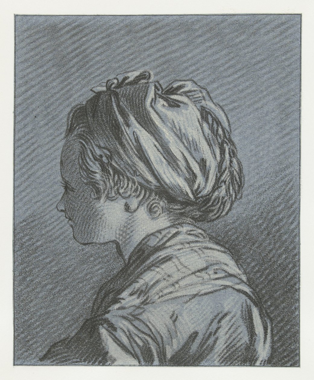 Portret służącej księstwa moskiewskiego Tête de sługa Moscovite autorstwa Louis Marin Bonnet