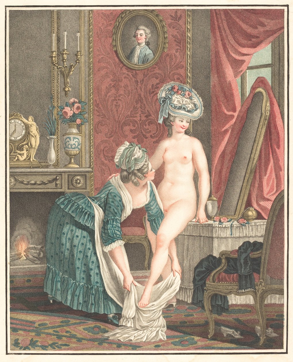 Toaleta autorstwa Louis Marin Bonnet after Nicolas René Jollain
