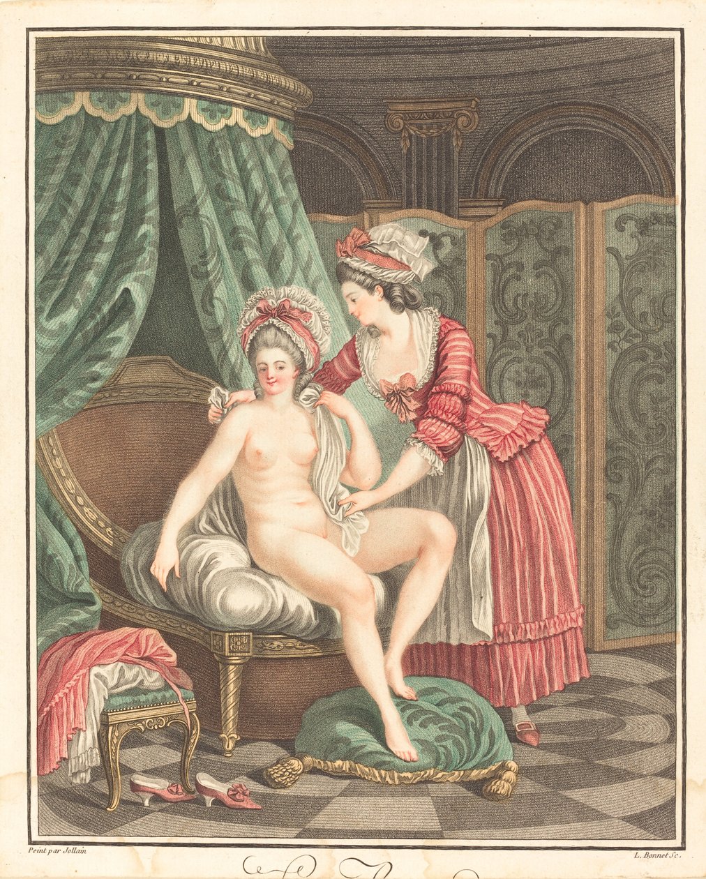 Łazienka autorstwa Louis Marin Bonnet after Nicolas René Jollain