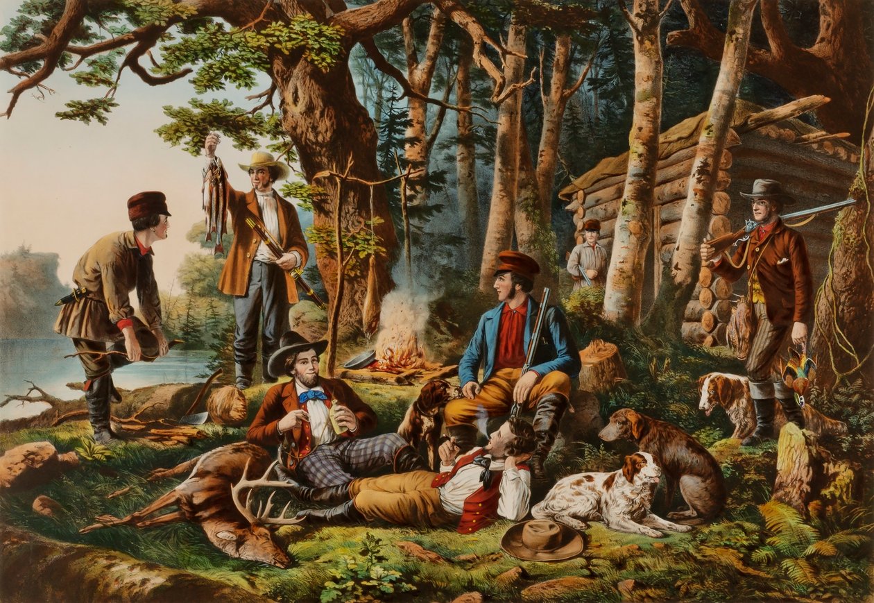Camping Out. "Niektóre z odpowiedniego rodzaju" autorstwa Louis Maurer