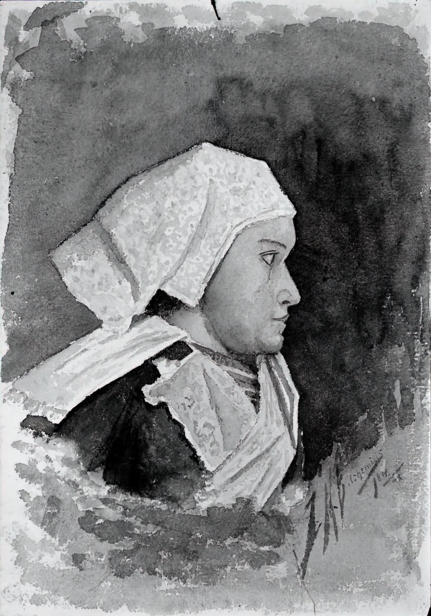 Wieśniczka Bretania, 1884. autorstwa Louis Michel Eilshemius