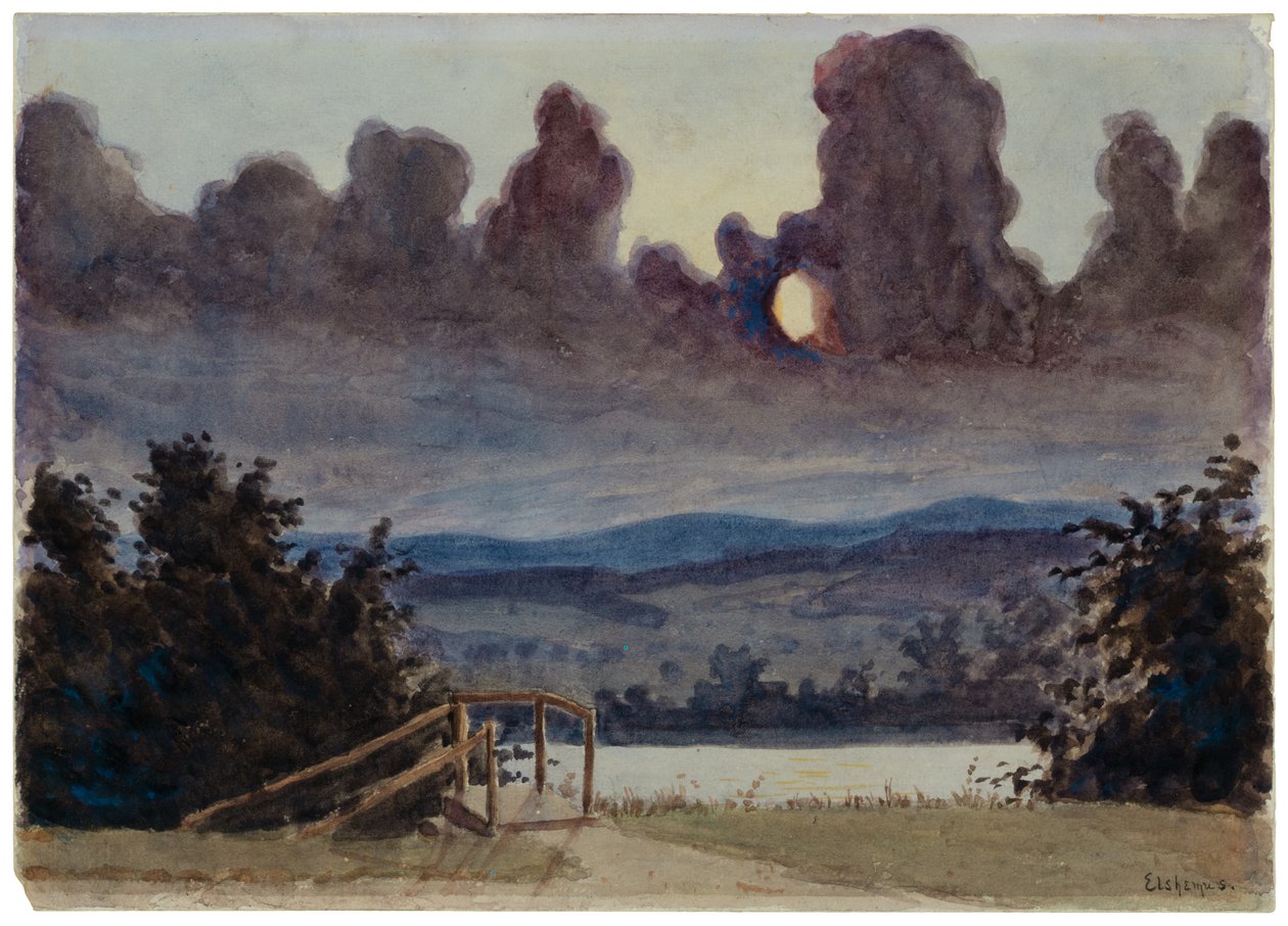 Ciemne chmury, ok. 1901 (akwarela i ołówek na papierze) autorstwa Louis Michel Eilshemius