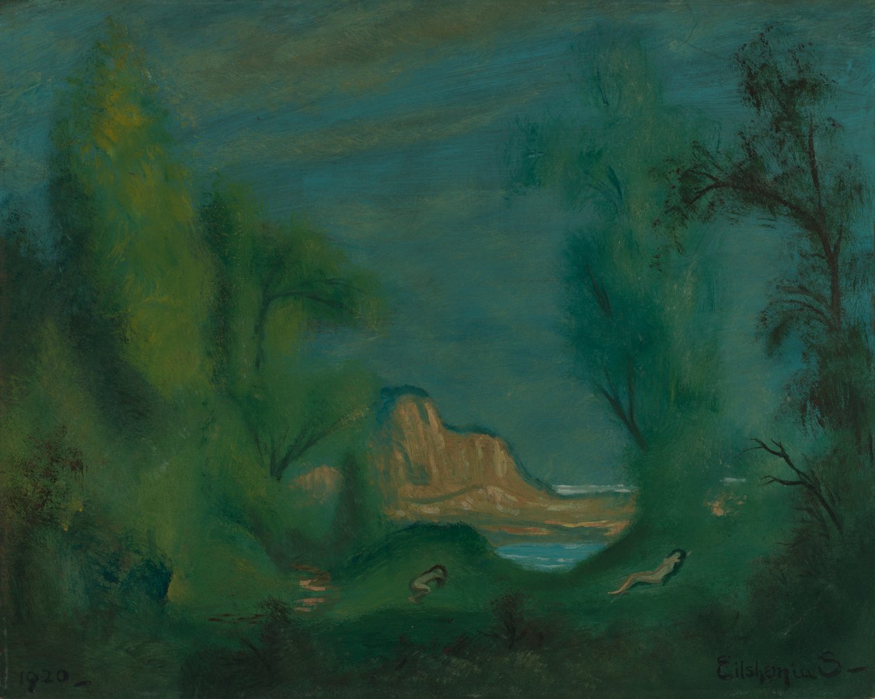 Śpiące nimfy, 1920. autorstwa Louis Michel Eilshemius