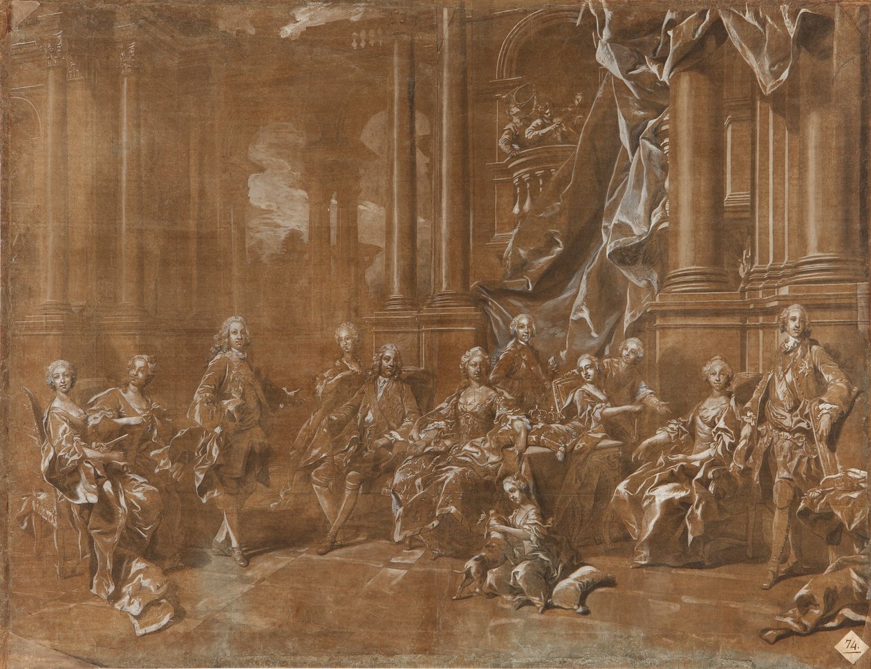 Rodzina Philipa V. autorstwa Louis Michel van Loo