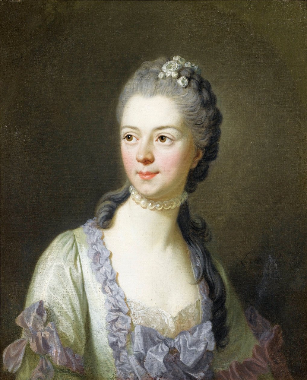 Portret księżniczki Ekateriny Dmitrievna Golitsyna (Galitzine) - Portret Ekateriny Dmitrievna Golitsyna (1720-1761), z domu Cantemir par Van Loo, Louis Michel (1707-1771) autorstwa Louis Michel van Loo