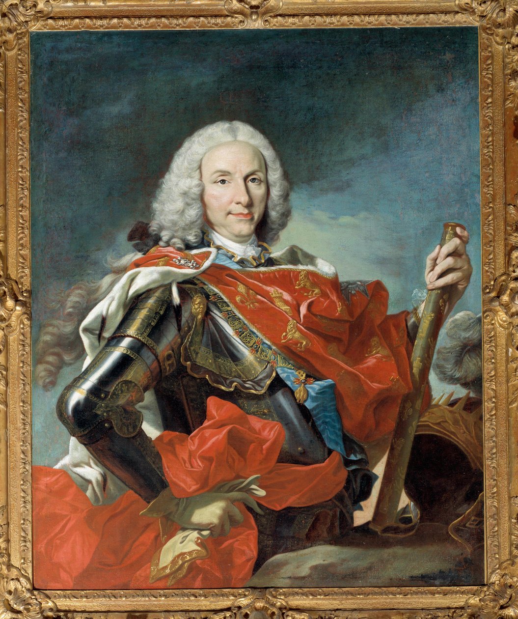 Portret Filipa V, króla Hiszpanii (1683-1746) Obraz Louis Michel van Loo (1707-1771) 1745 Wym. 1,04 x 0,83 m - Portret Filipa V, króla Hiszpanii (1683-1746). Obraz Louis Michel van Loo (1707-1771) autorstwa Louis Michel van Loo