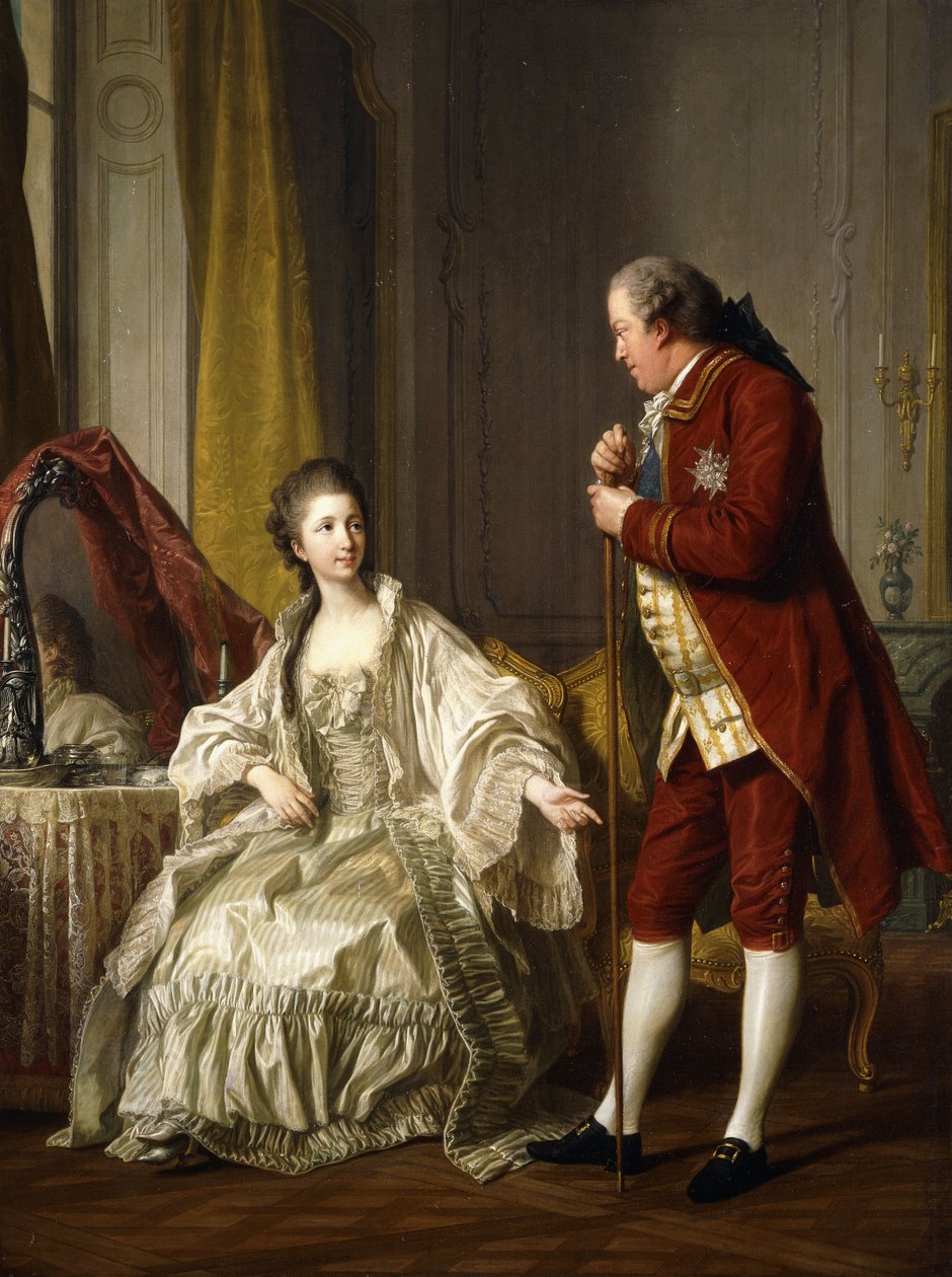 Podwójny portret markiza i markizy de Marigny, 1769 autorstwa Louis Michel van Loo