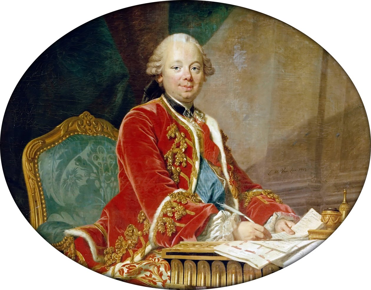 Étienne-François, książę Choiseul-Stainville (1719-1785) autorstwa Louis Michel van Loo