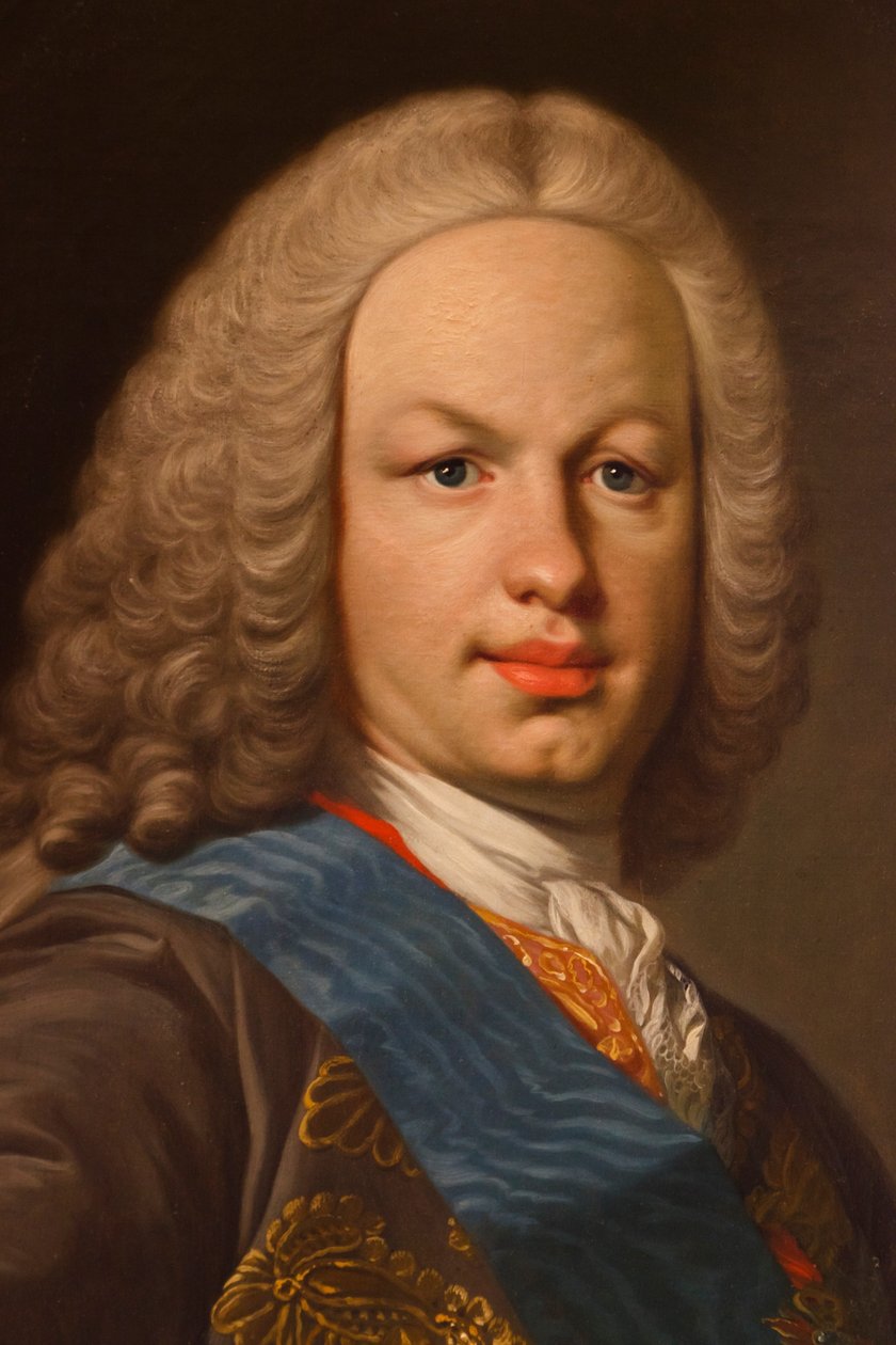 Fernando VI (detal) autorstwa Louis Michel van Loo