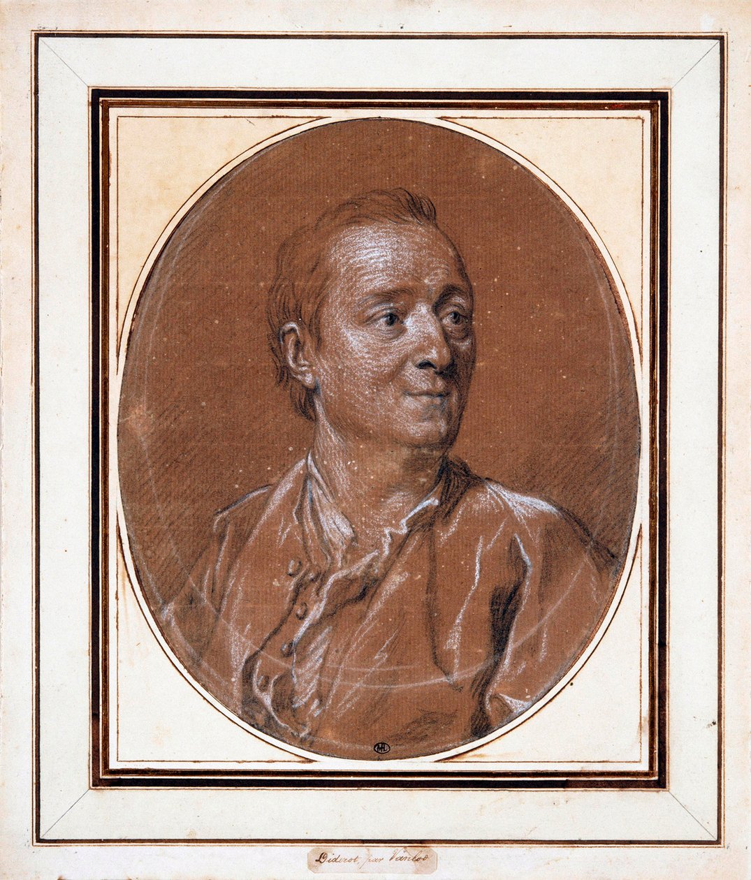 Portret Denisa Diderota 1713-1784, 1767. autorstwa Louis Michel van Loo