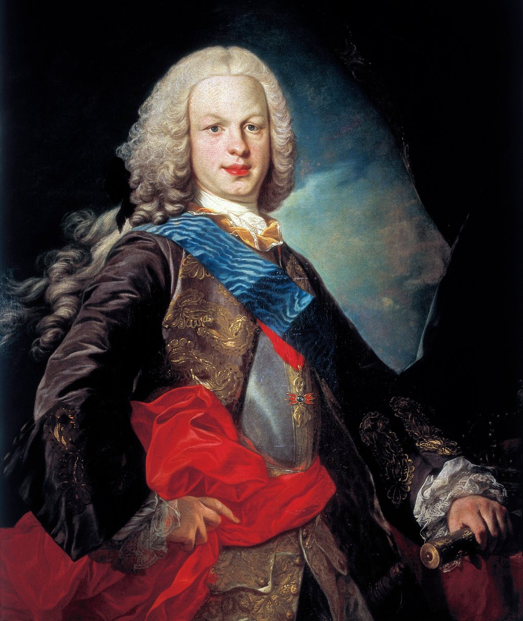 Portret Ferdynanda VI (Fernando VI autorstwa Louis Michel van Loo
