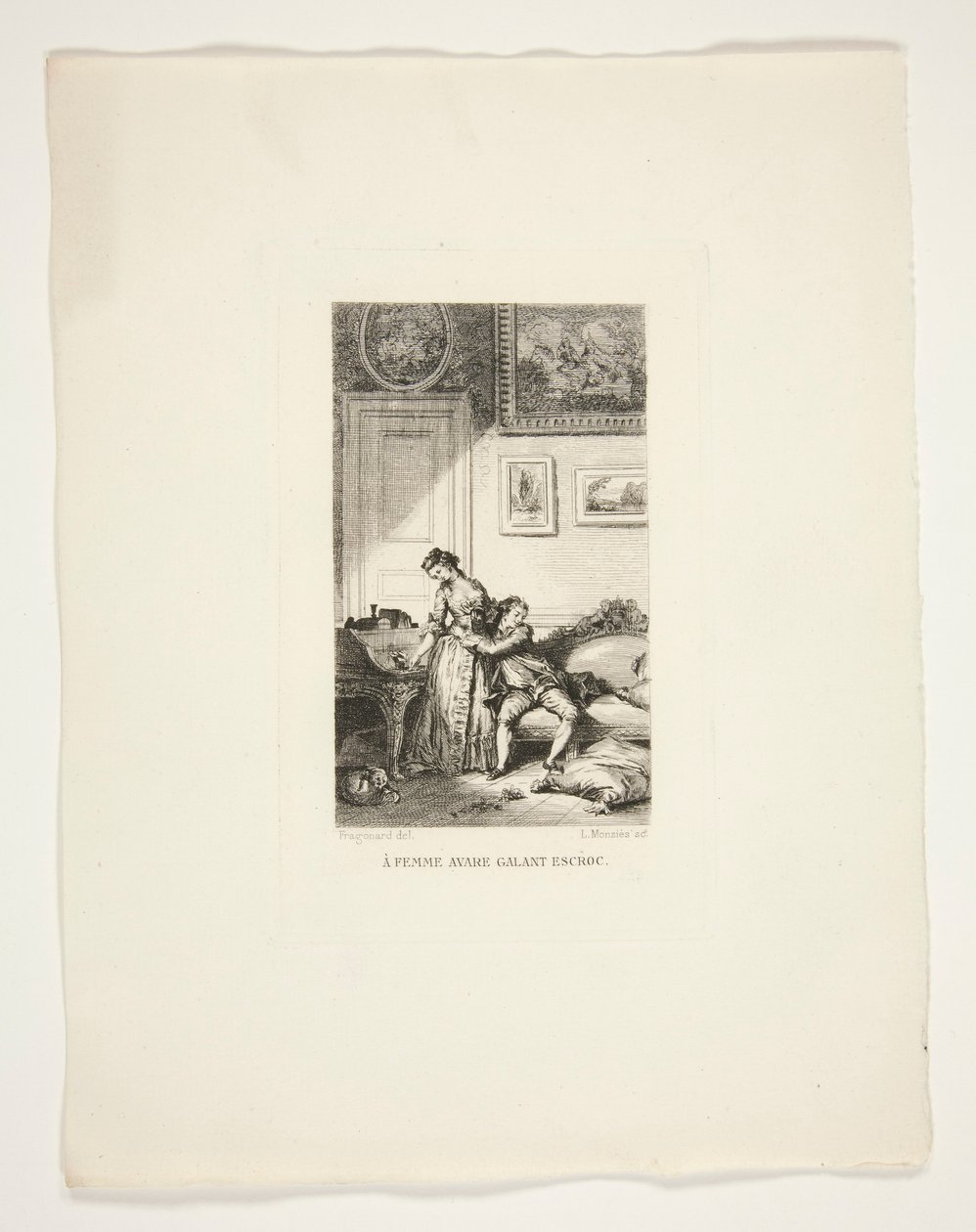 Chciwa kobieta Galant Escroe autorstwa Louis Monzies