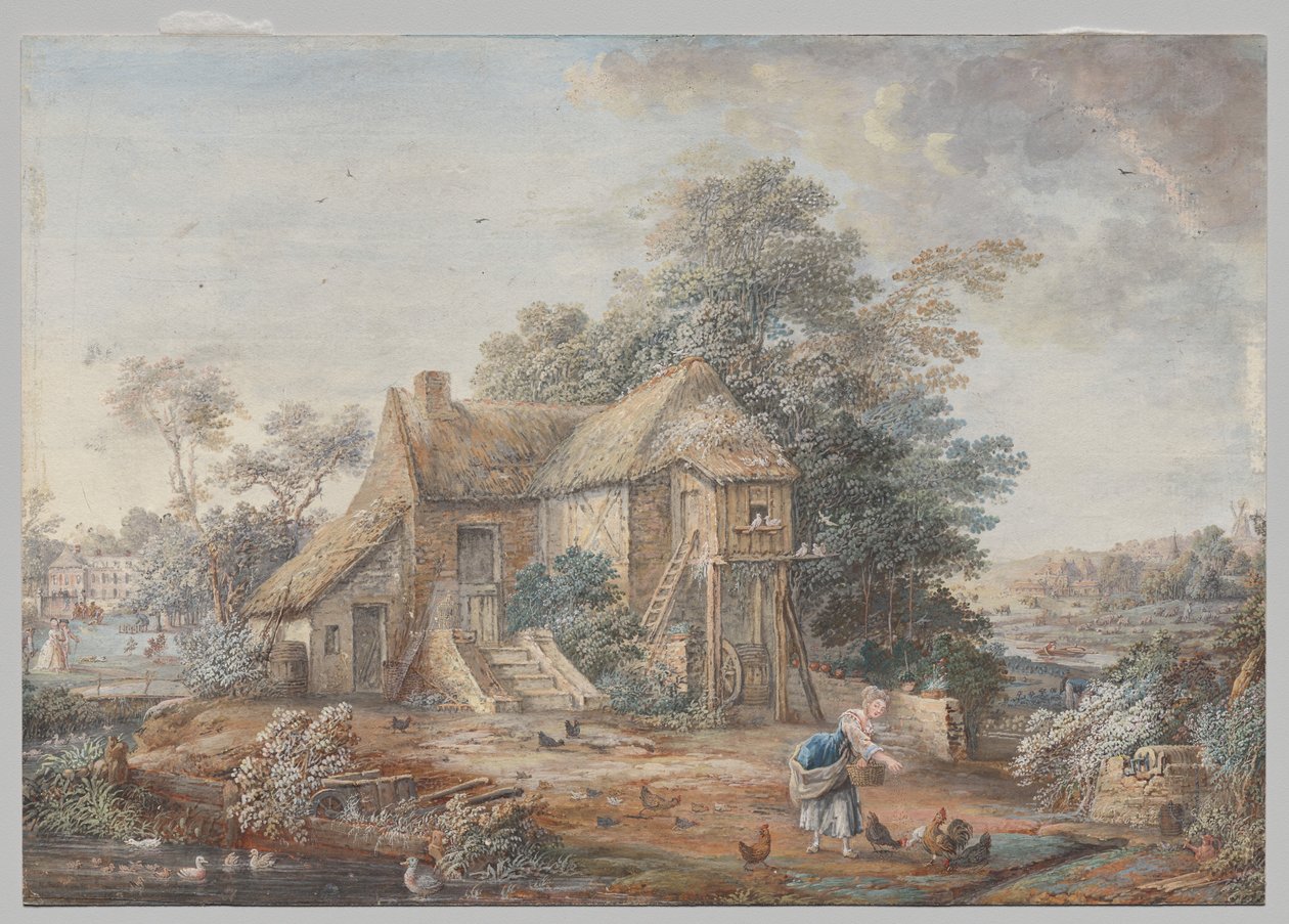 Petit Trianon, Wersal autorstwa Louis Nicolas van Blarenberghe
