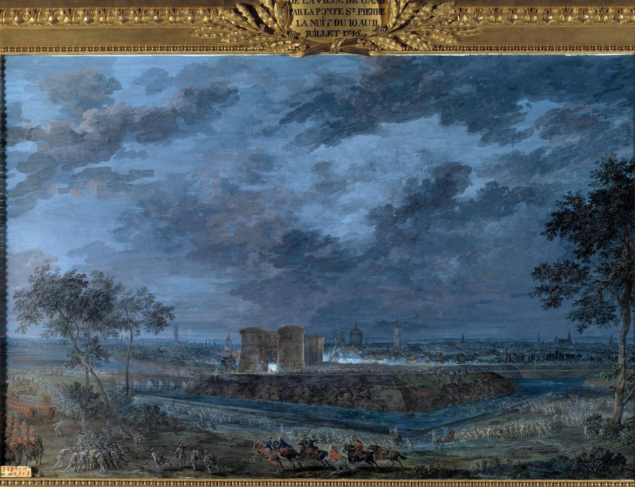 Zdobycie Gandawy w nocy z 10 na 11 lipca autorstwa Louis Nicolas van Blarenberghe