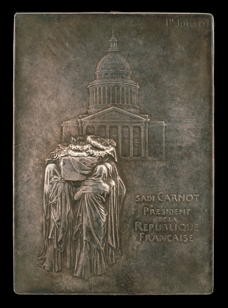 Ciało Prezydenta Sadi Carnota Pochodzi do Panteonu [awers], 1894. autorstwa Louis Oscar Roty