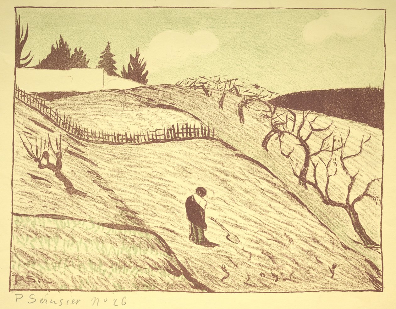 Krajobraz, 1893. autorstwa Louis Paul Henri Sérusier
