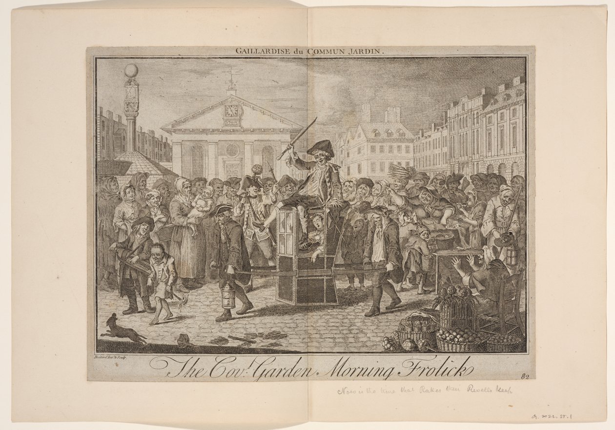 Poranne igraszki w Covent Garden autorstwa Louis Philippe Boitard