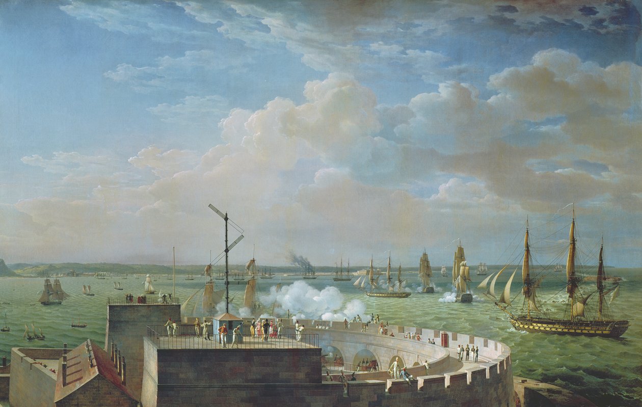 Port Cherbourg, 1822 autorstwa Louis Philippe Crepin