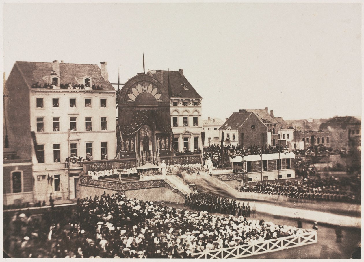 Bez tytułu Ceremonia Dziękczynienia, lipiec 1856. autorstwa Louis Pierre Theophile Dubois de Nehaut