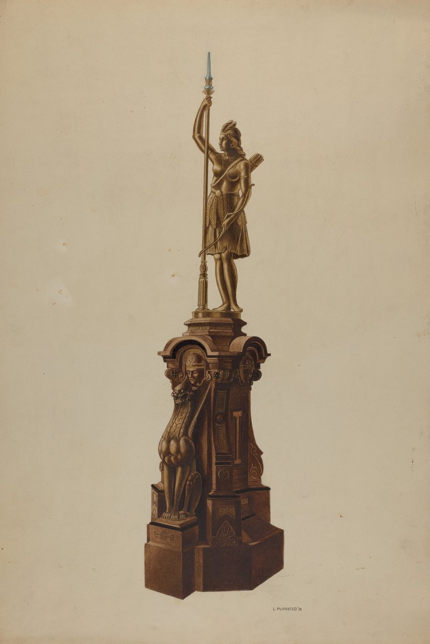 Newel Post, 1938. autorstwa Louis Plogsted