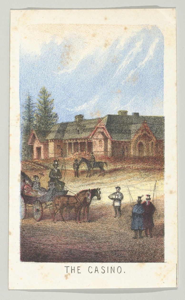 Kasyno z serii Widoki w Central Parku, Nowy Jork, część 3, 1864. autorstwa Louis Prang