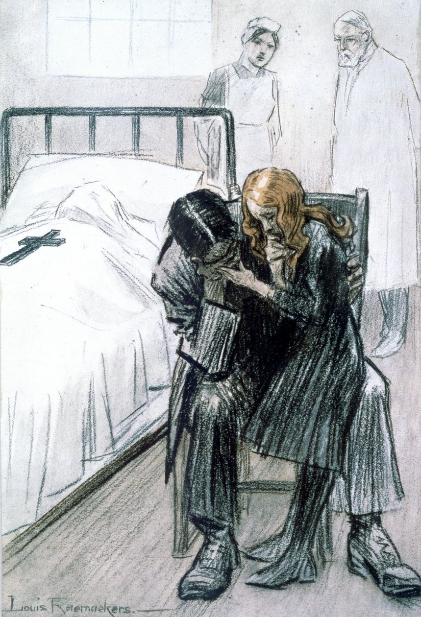 „Triumf Zeppelin: Ofiara wojny”, 1916 autorstwa Louis Raemaekers