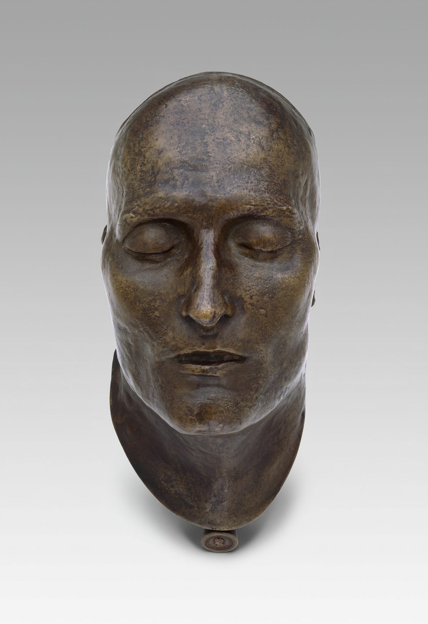 Maska pośmiertna Napoleona, model 1821, odlew 1833 autorstwa Louis Richard