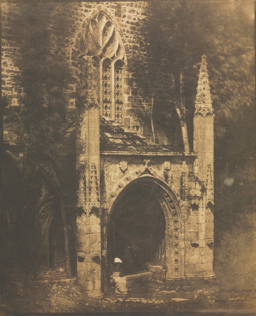 Fontanna Notre-Dame w Saint-Brieuc, Bretania autorstwa Louis Rémy Robert