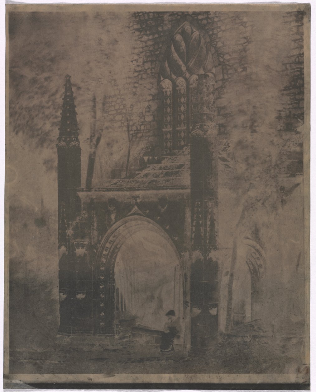 Fontanna Notre Dame w Saint-Brieuc, Bretania autorstwa Louis Rémy Robert