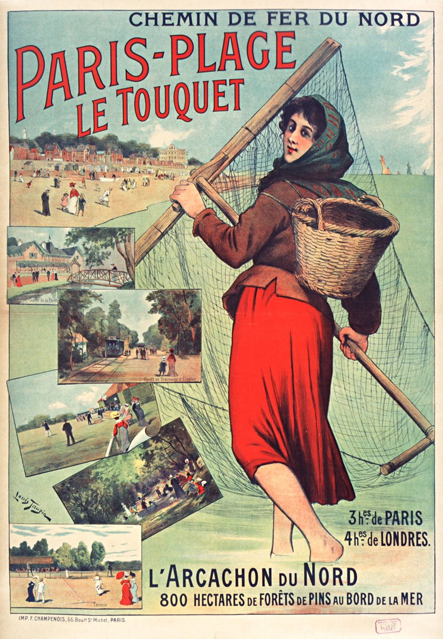 Le Touquet-Paris-Plage, c. 1900-1910. autorstwa Louis Tauzin