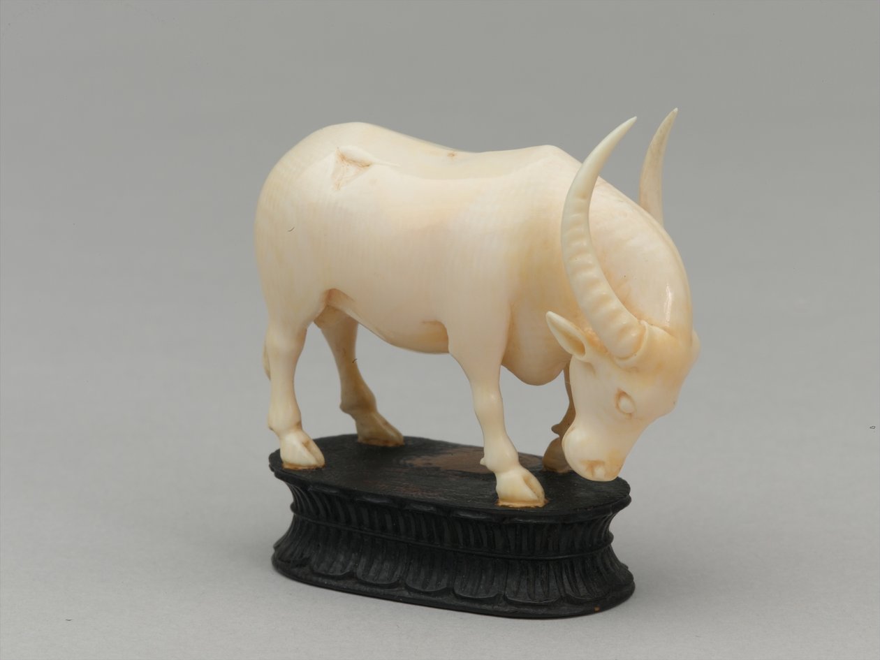 Czarny biskup, figura szachowa, Indie, 1820 ok autorstwa Louis Thomas Bardel