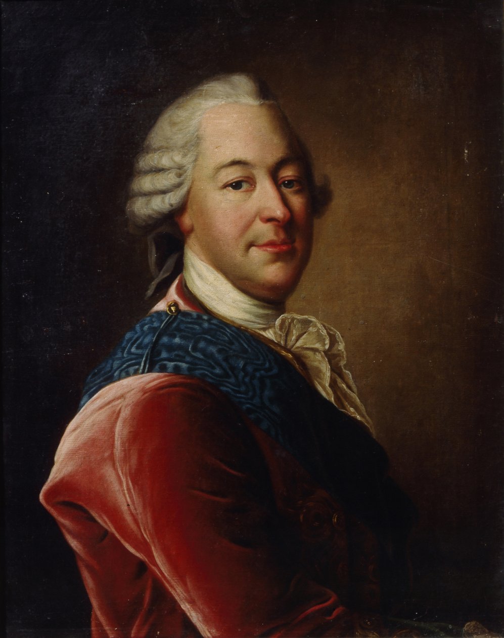 Portret hrabiego Michaiła Illarionowicza Woroncowa 1714-1767, połowa XVIII w. autorstwa Louis Tocqué