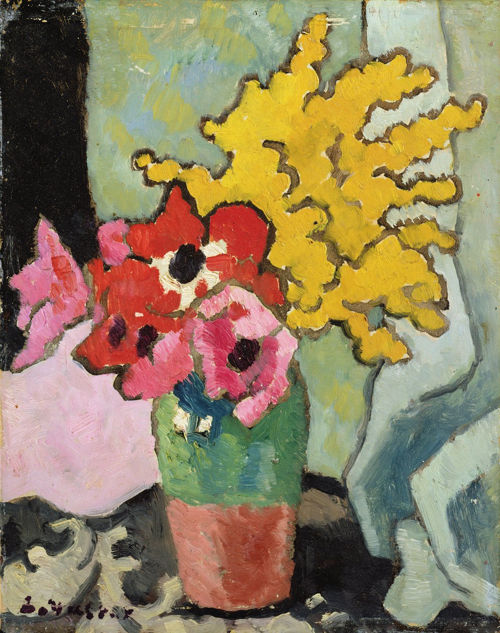 Anêmonas e Mimosapolish autorstwa Louis Valtat