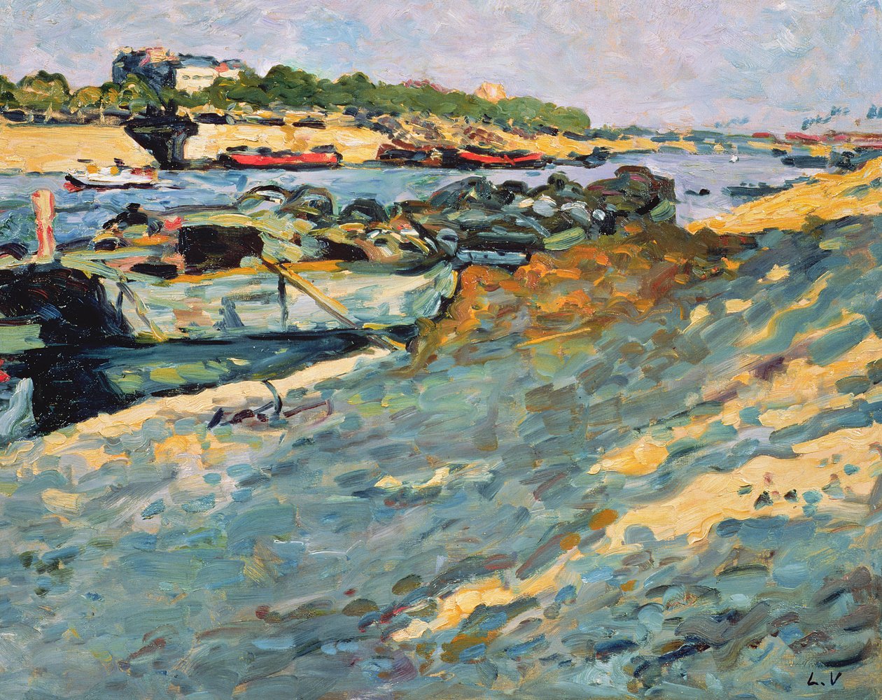Barka na Sekwanie autorstwa Louis Valtat