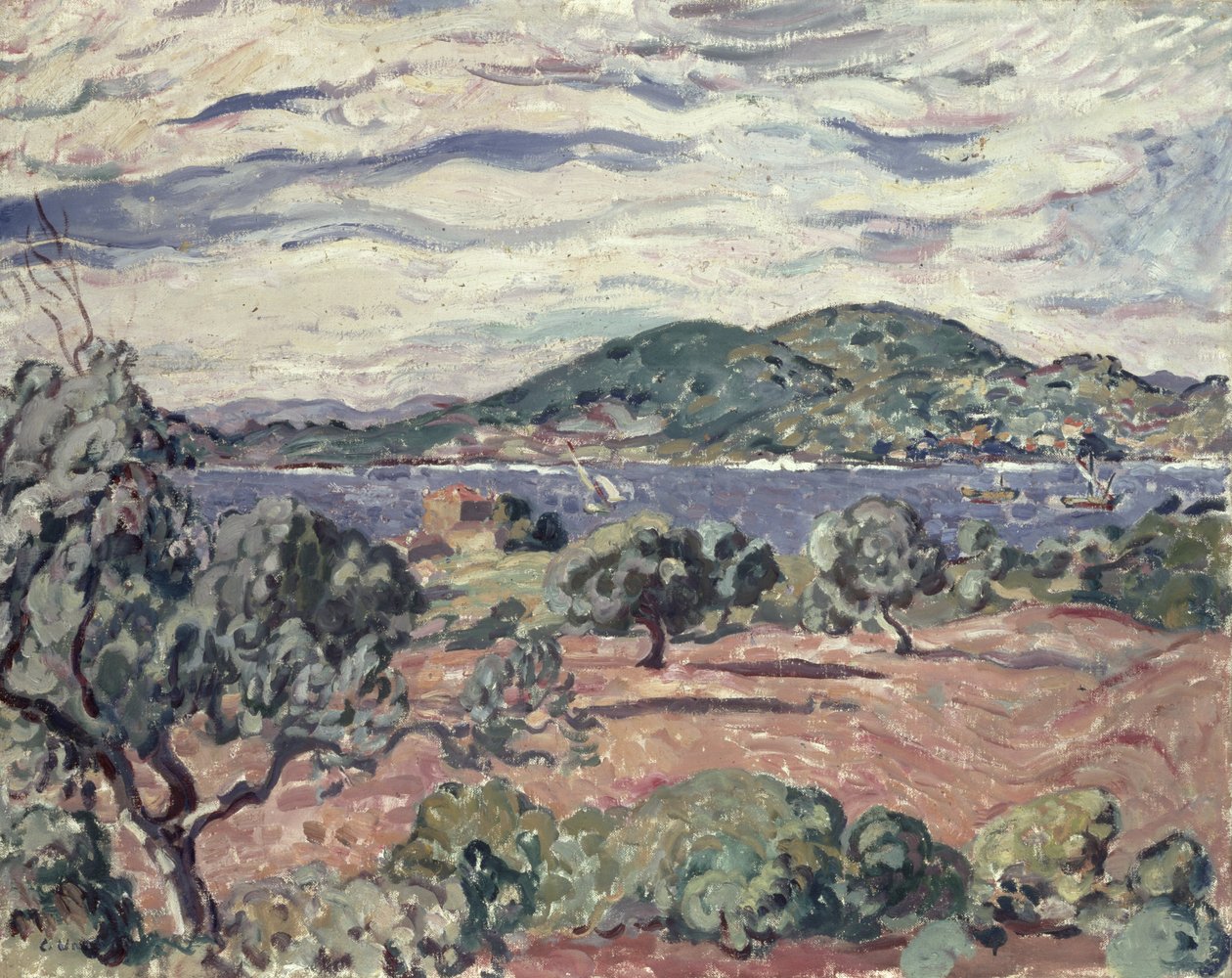 Zatoka Antheor, ok. 1906-07 (olej na płótnie) autorstwa Louis Valtat