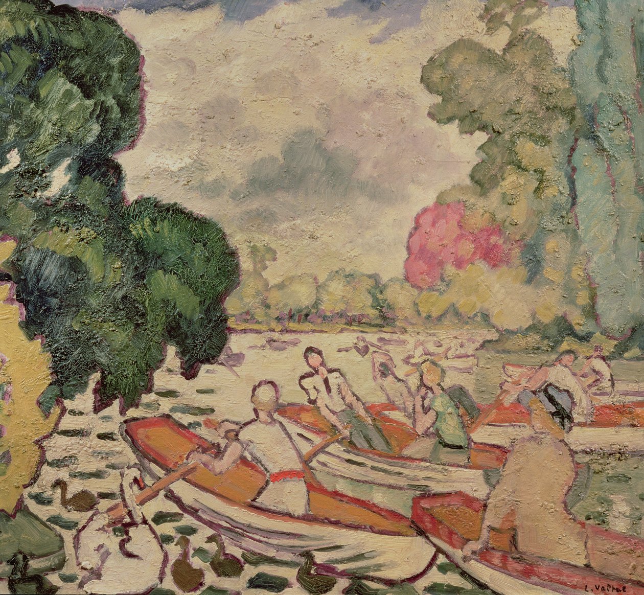 Łodzie w Lasku Bulońskim autorstwa Louis Valtat