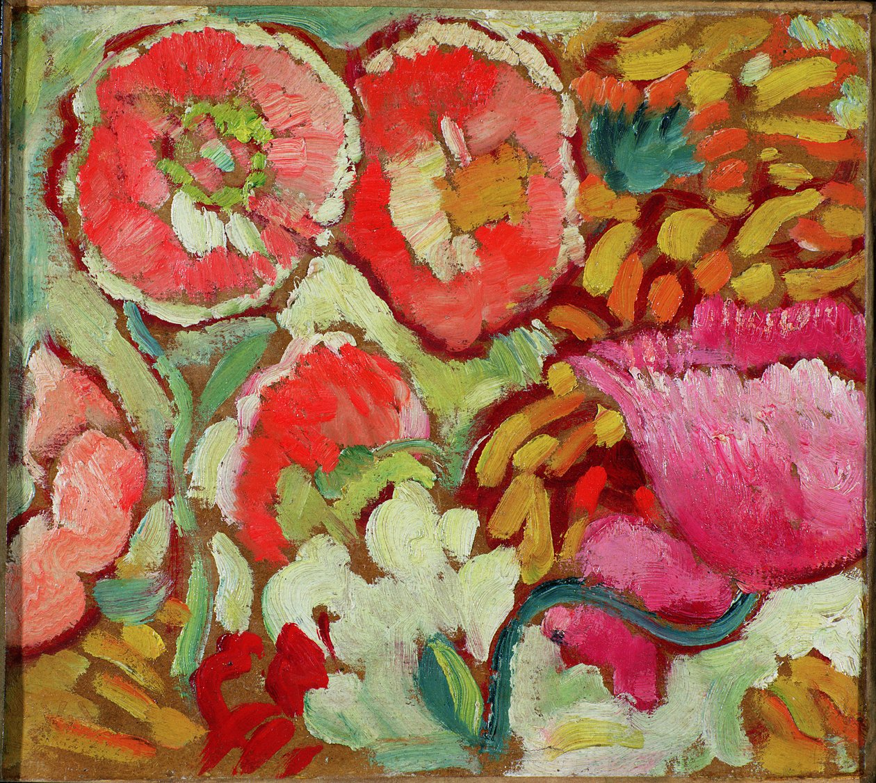 Kwiaty z ogrodu w Agay, ok. 1908 r. (olej na karcie) autorstwa Louis Valtat
