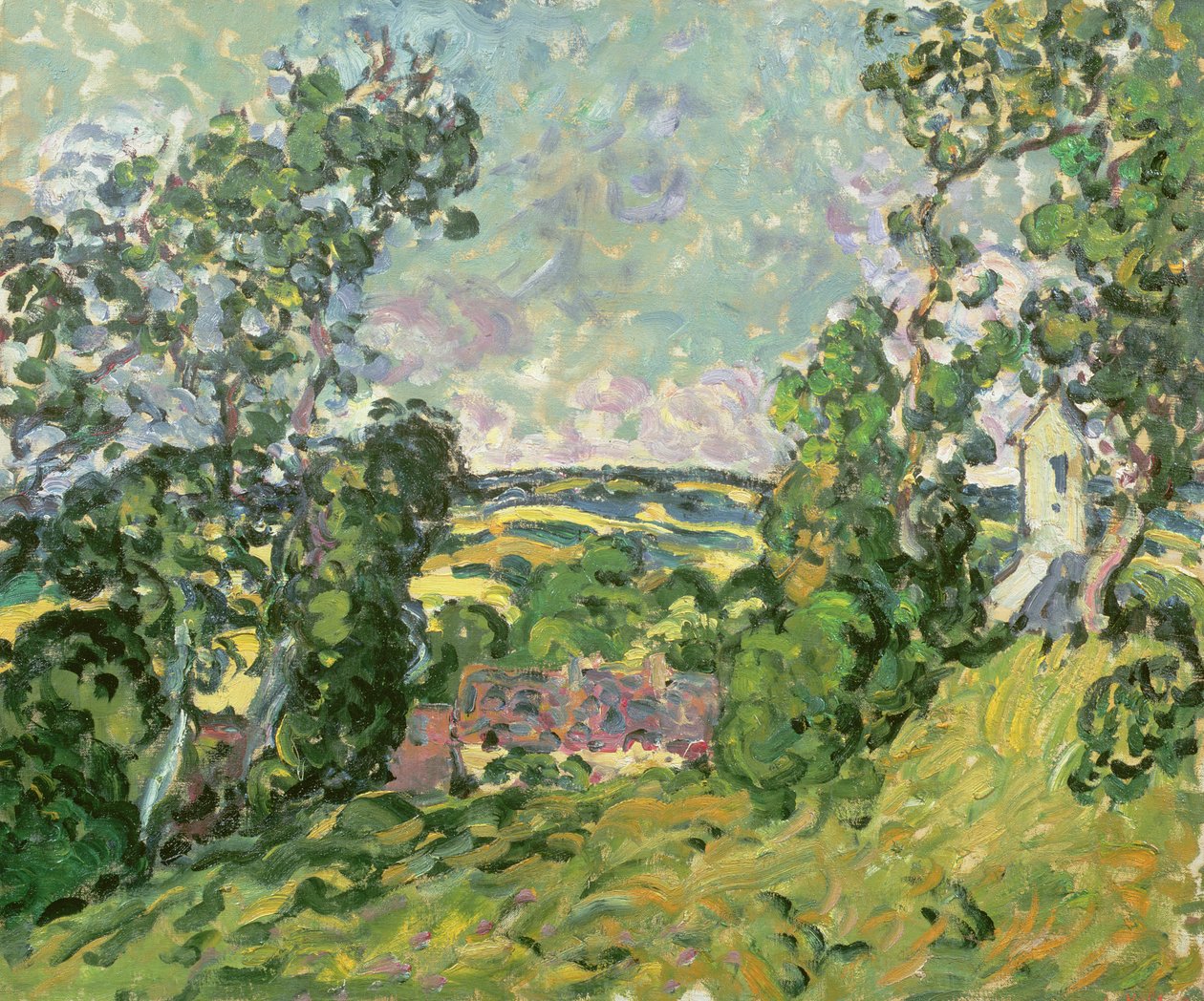 Krajobraz (olej na płótnie) autorstwa Louis Valtat
